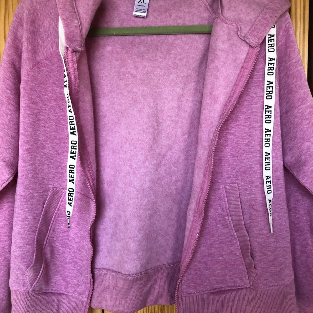 🐝 Aéropostale Pink Athletic Hoodie NWOT - Picture 4 of 5